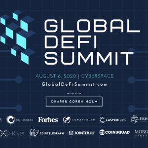 Global DeFi Summit is taking place virtually on August 6th 2020!