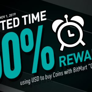 BitMart’s Halloween splash – 50% reward to buy coins using USD