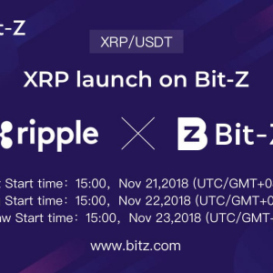 Hong Kong-based Crypto Exchange Bit-Z Lists XRP, Allows XRP-USD Trading pair