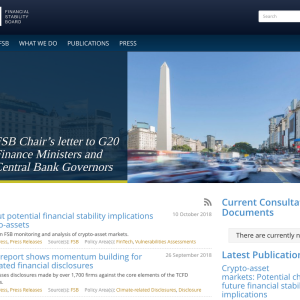 Financial Stability Board: Growth in Popularity of Cryptoassets Could Affect Financial Stability