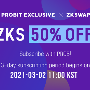 With USD 190M TVL in Just 10 Days after Mainnet Launch, ZKswap Prepares for ProBit Exclusive Feature March 2