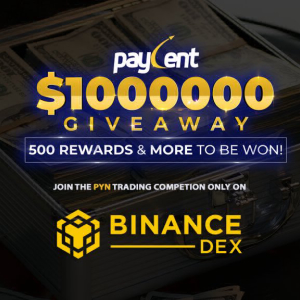 Paycent trading contest on Binance DEX promises $1 million in prizes