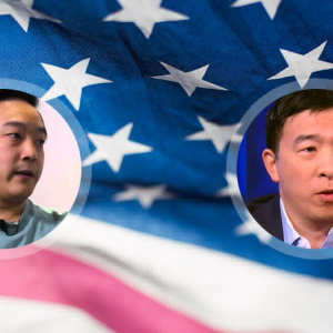 US 2020 presidential candidate Andrew Yang meets with Litecoin founder