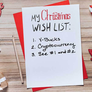 Fortnite V-Bucks, Cryptocurrency Top Teens’ Christmas Wish List