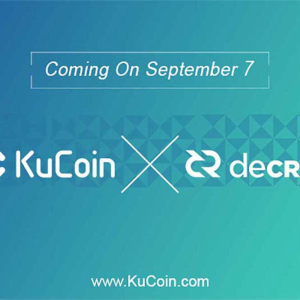 Decred’s DCR Gets Listed at KuCoin Cryptocurrency Exchange Market