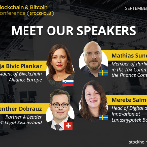 Bringing DLT Specialists Together: Who Will Speak at Blockchain & Bitcoin Conference Stockholm?
