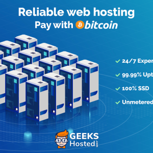 Pay for Reliable Web Hosting with Bitcoin at GeeksHosted
