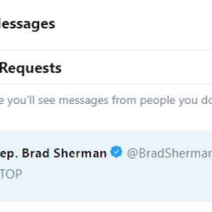 Congressman Brad Sherman Asks Cryptonian to Stop Exposing His Hypocrisy