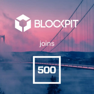 Press Release: Blockpit Joins 500 Startups’ First Blockchain Accelerator